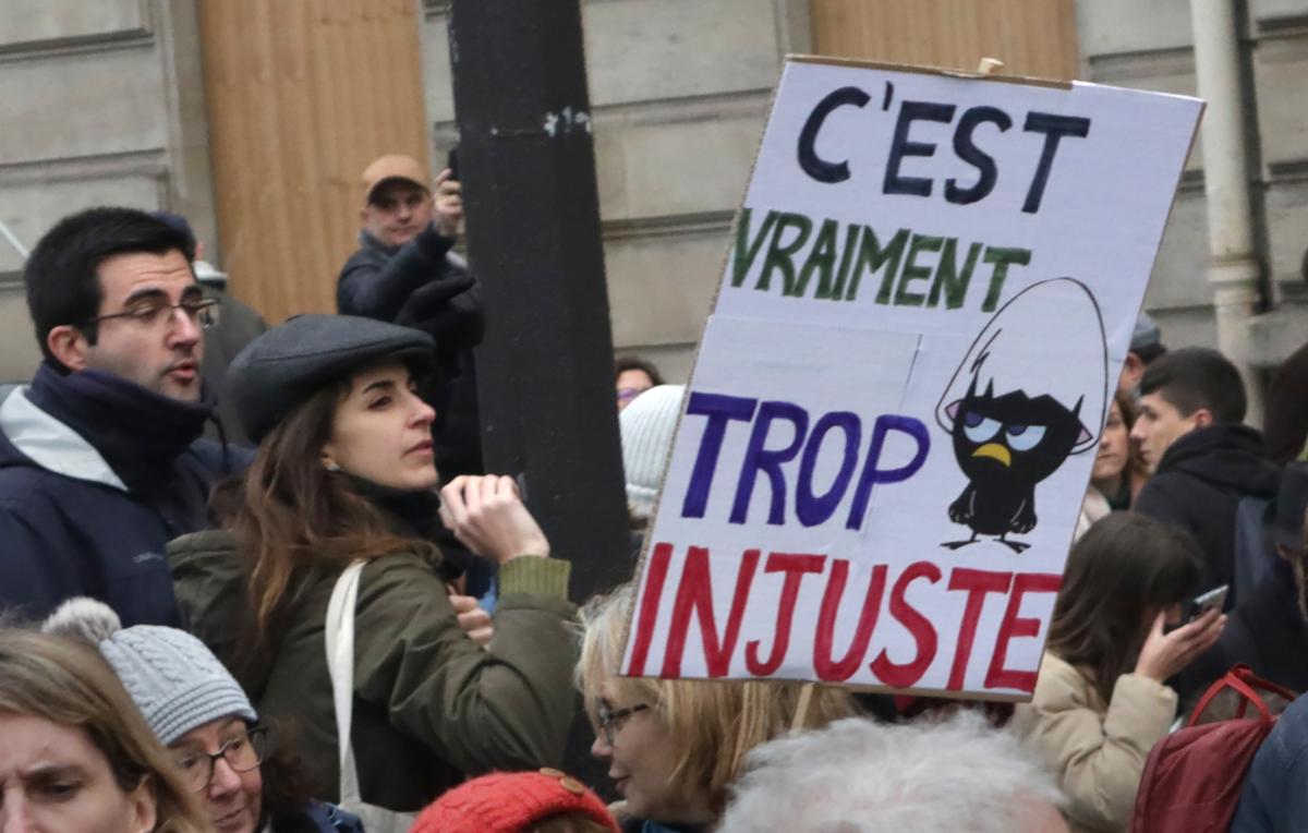 Pancarte C'est vraiment trop injuste