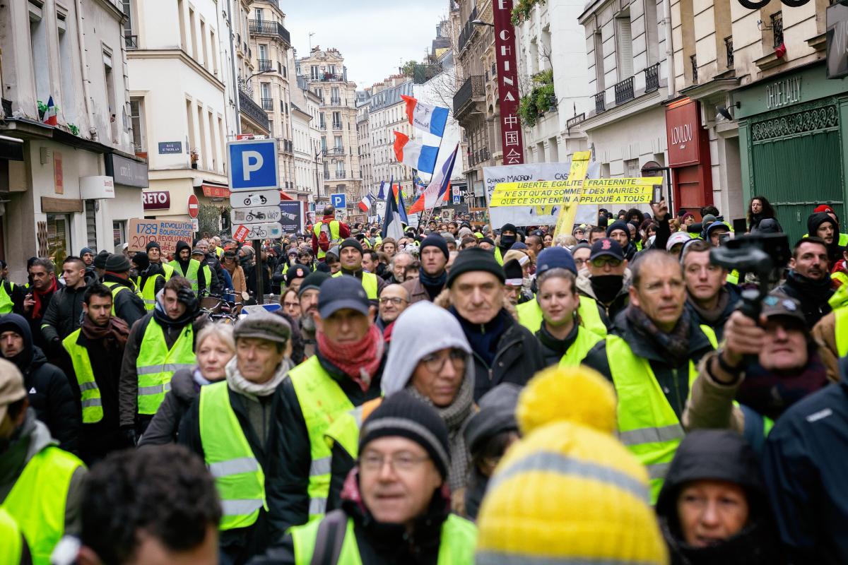 Le défilé des Gilets Jaunes