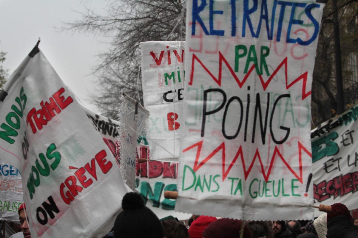 Retraites par poings dans la gueule