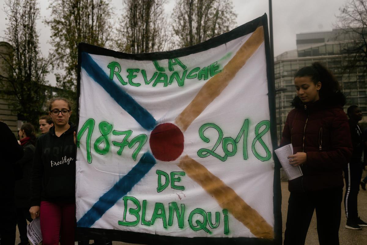Banderolle du lycée Blanqui: La revanche de Blanqui, 1871-2018