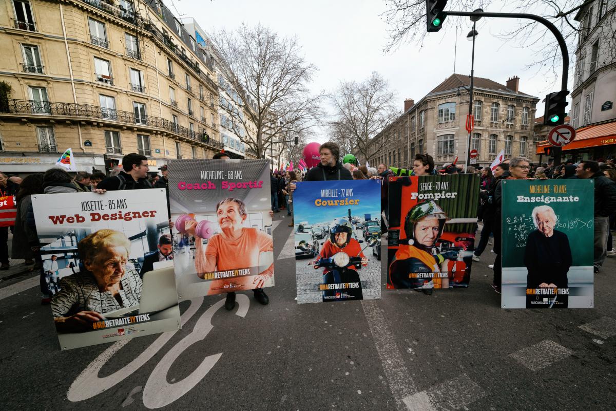FRANCE - POLITICS - SOCIAL - DEMO - LOCAL DEMONSTRATION AGAINS PENSION REFORM AND ACT 61 OF YELLOW VEST IN PARIS