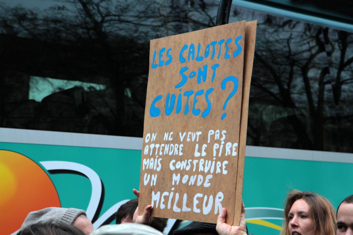 Pancarte Les calottes sont cuites