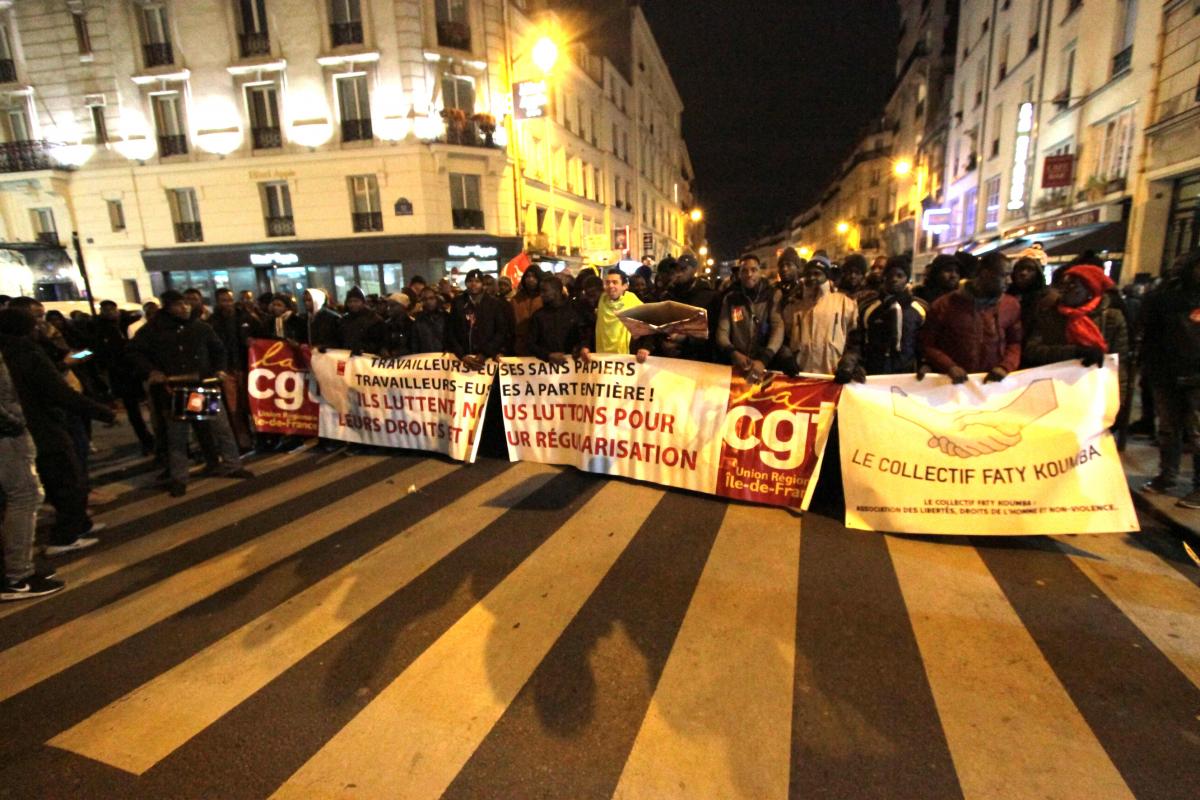 Cortège CGT des sans-papiers