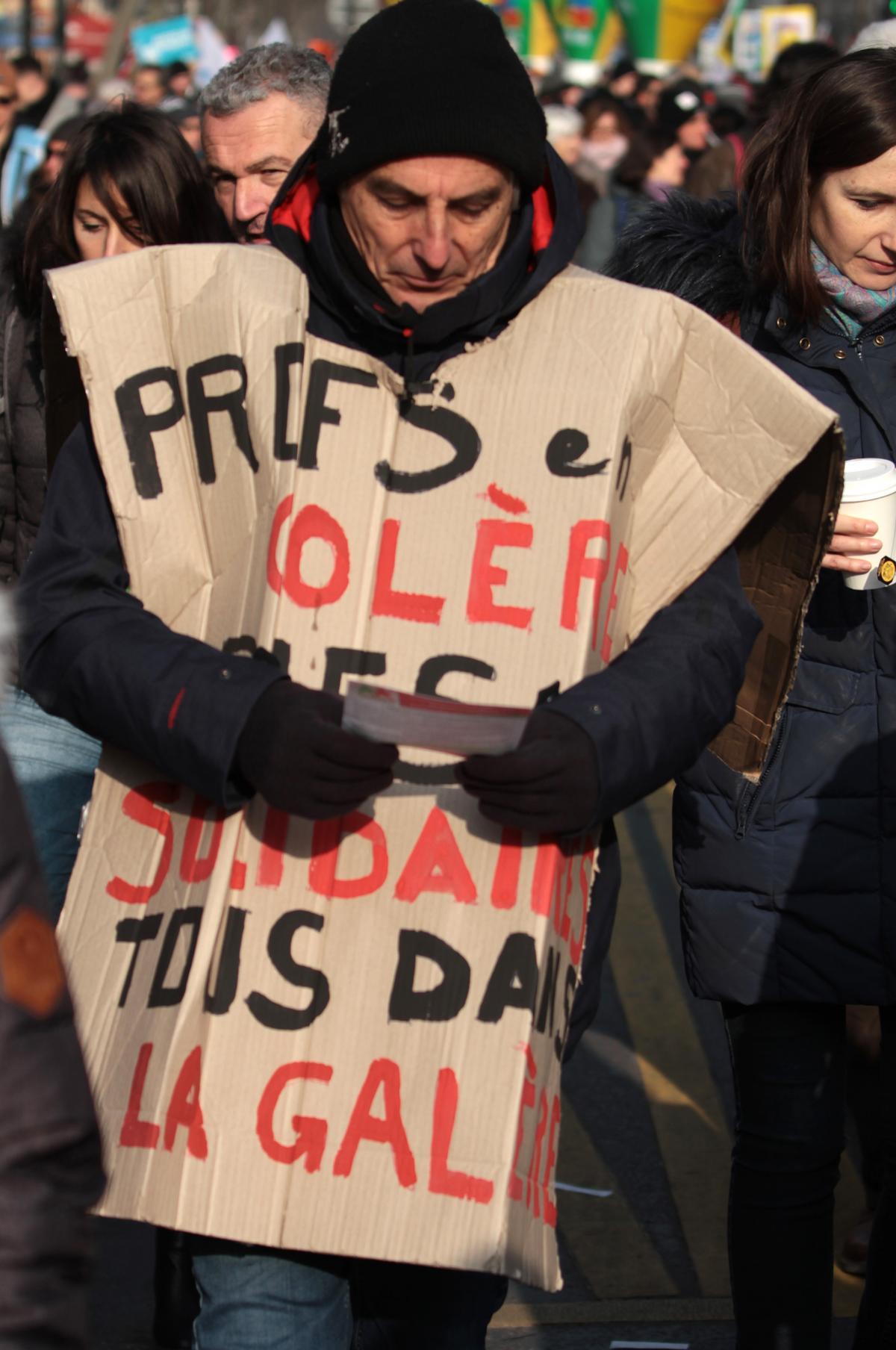 Prof en colère