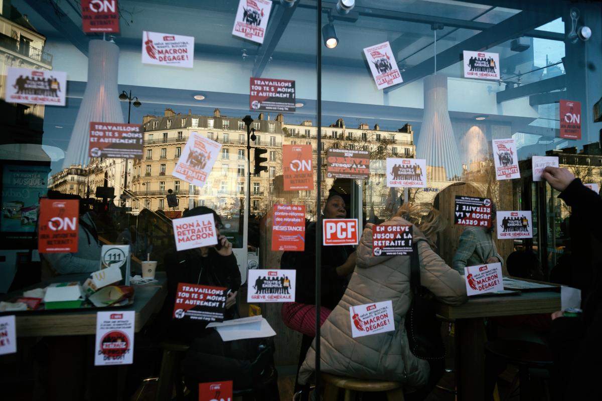 FRANCE - POLITICS - SOCIAL - DEMO - 9TH NATIONAL STRIKE AGAINST PENSION REFORM