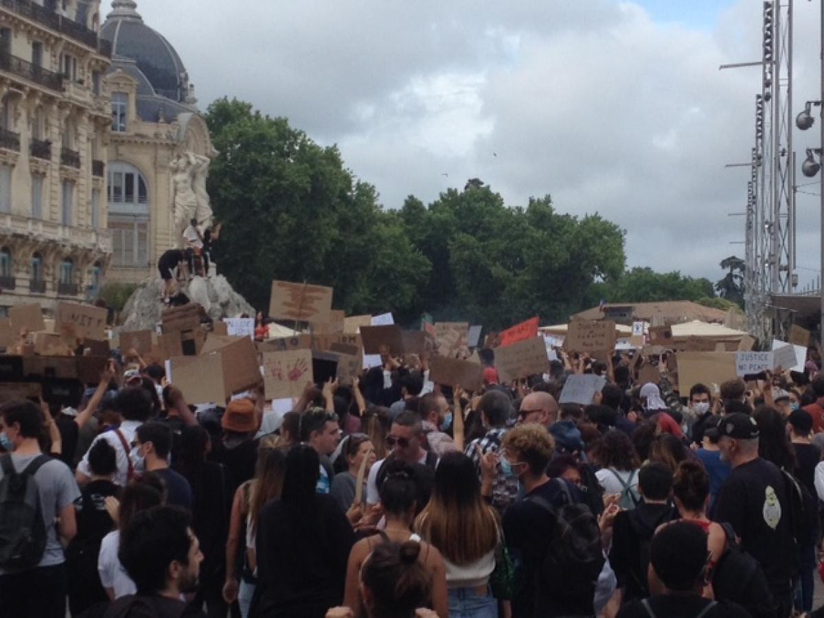 Manif contre violences policières à Montpellier le 3 juin 2020