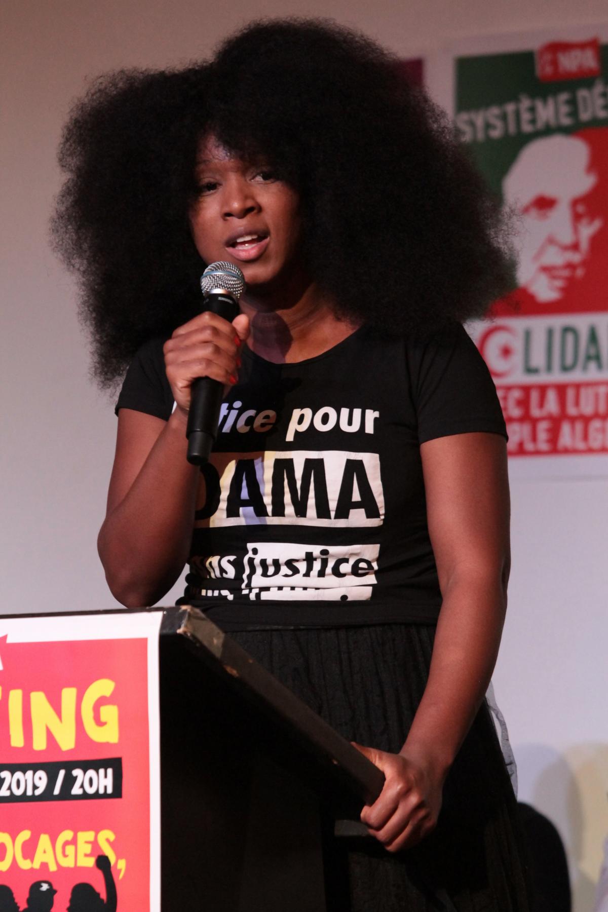 Intervention d'Assa Traoré du collectif Justice pour Adama