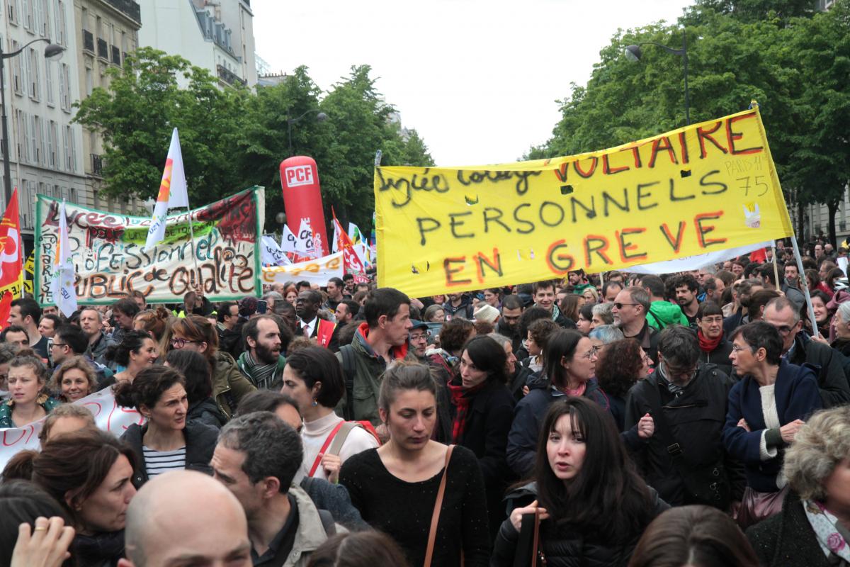 Personnels en grève